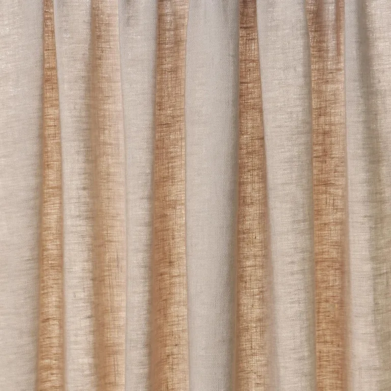 Schumacher 84930 Leslie Stonewashed Sheer Taupe fabric swatch