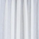 Schumacher 84932 Leslie Stonewashed Sheer White fabric swatch