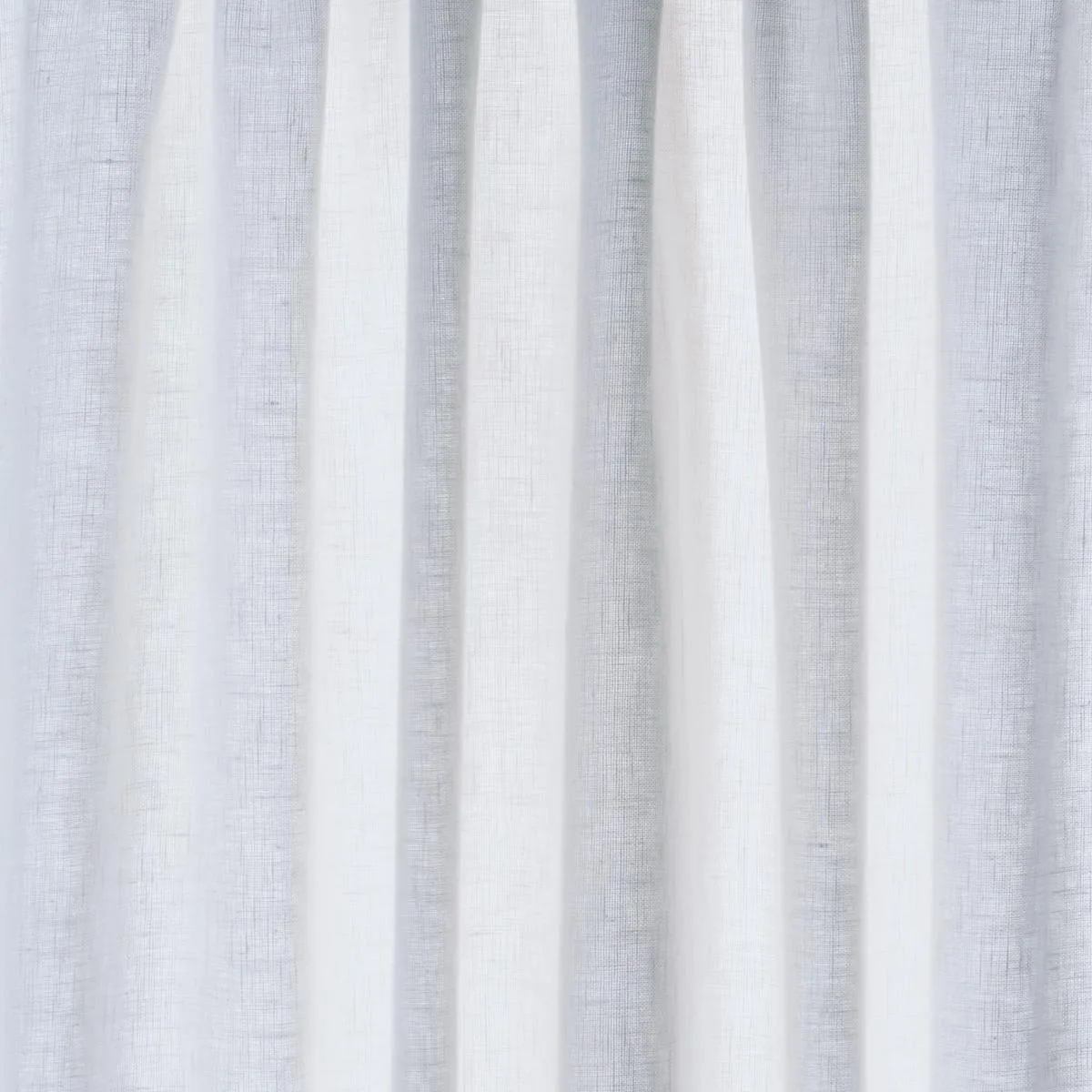 Schumacher 84932 Leslie Stonewashed Sheer White fabric swatch