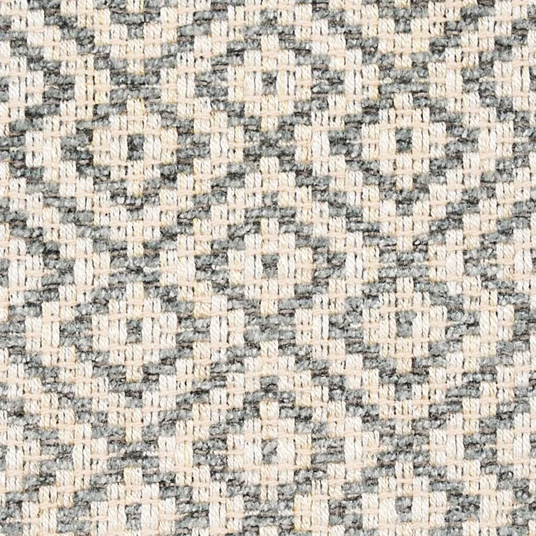 Schumacher 69811 Lessing Charcoal fabric swatch