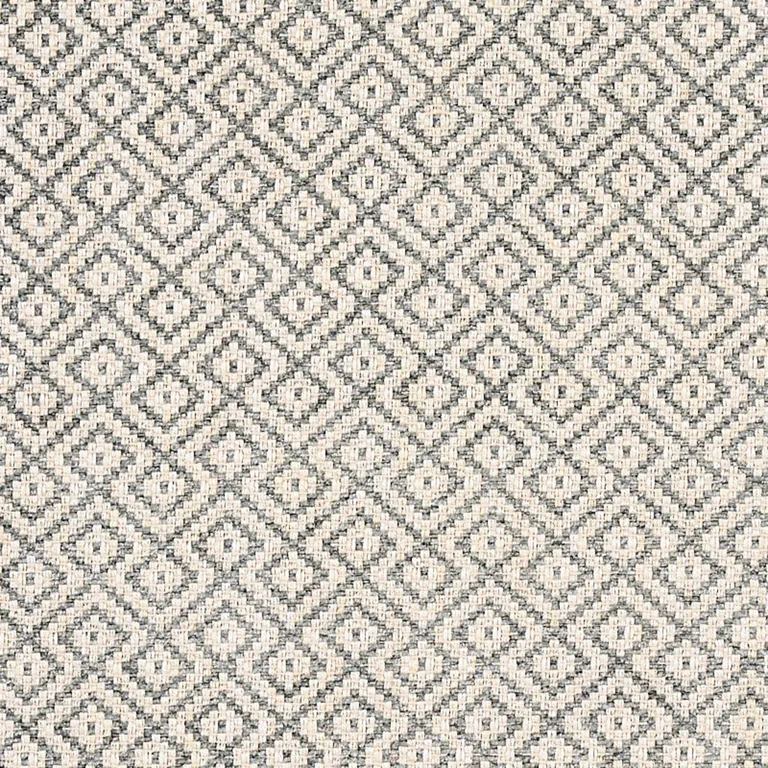 Schumacher 69811 Lessing Charcoal fabric swatch