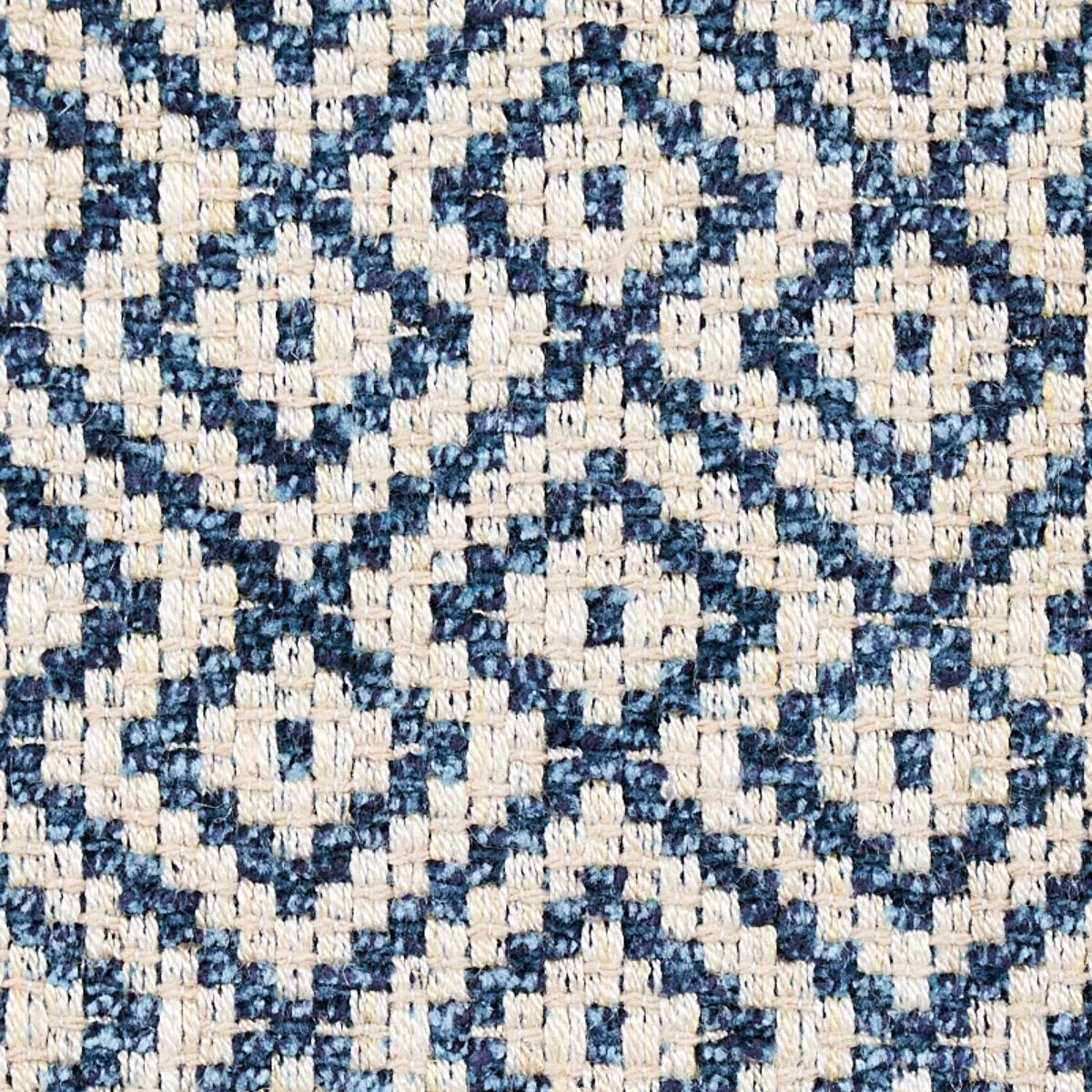 Schumacher 69812 Lessing Indigo fabric swatch