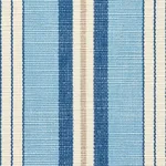 Schumacher 75503 Lewis Stripe Blue fabric swatch