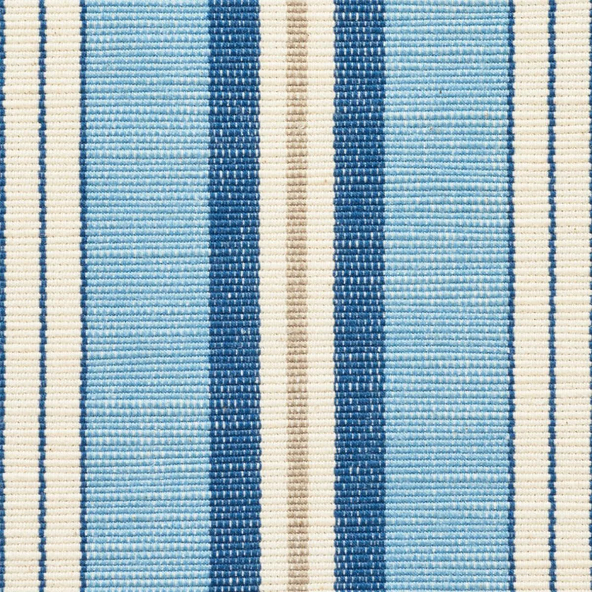 Schumacher 75503 Lewis Stripe Blue fabric swatch