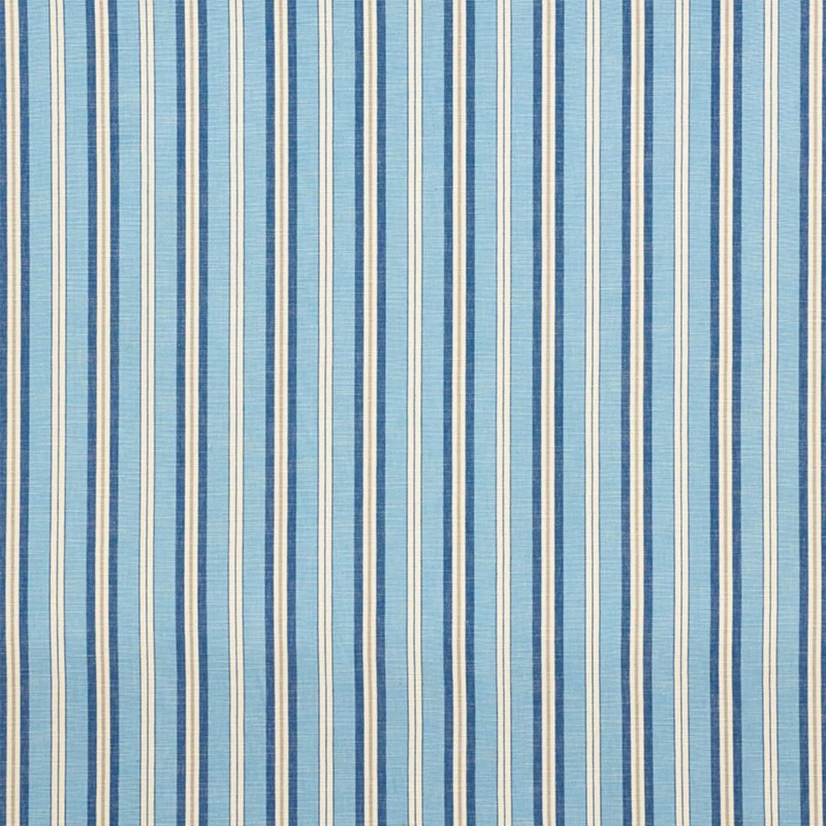 Schumacher 75503 Lewis Stripe Blue fabric swatch