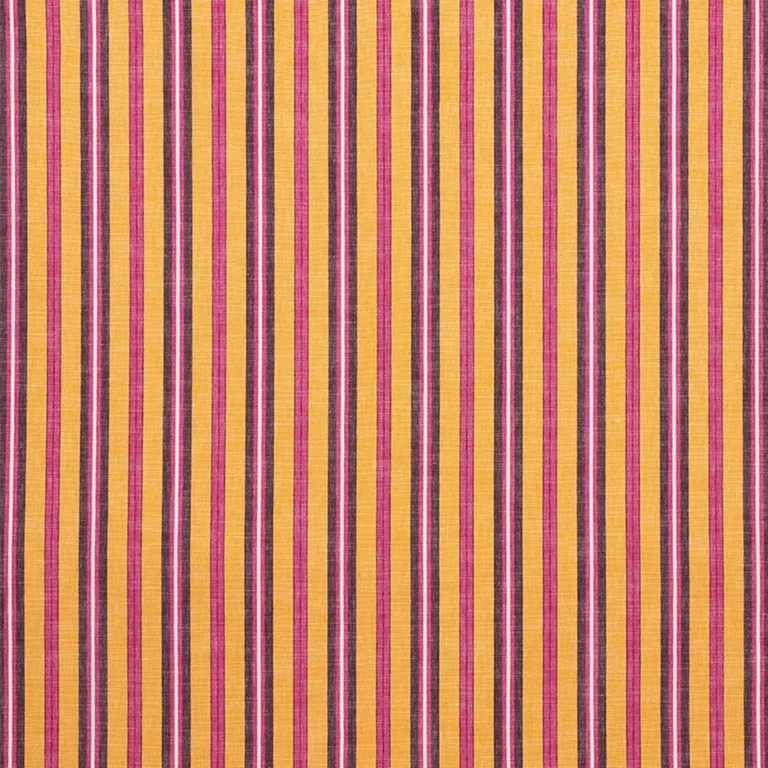 Schumacher 75502 Lewis Stripe Gold fabric swatch
