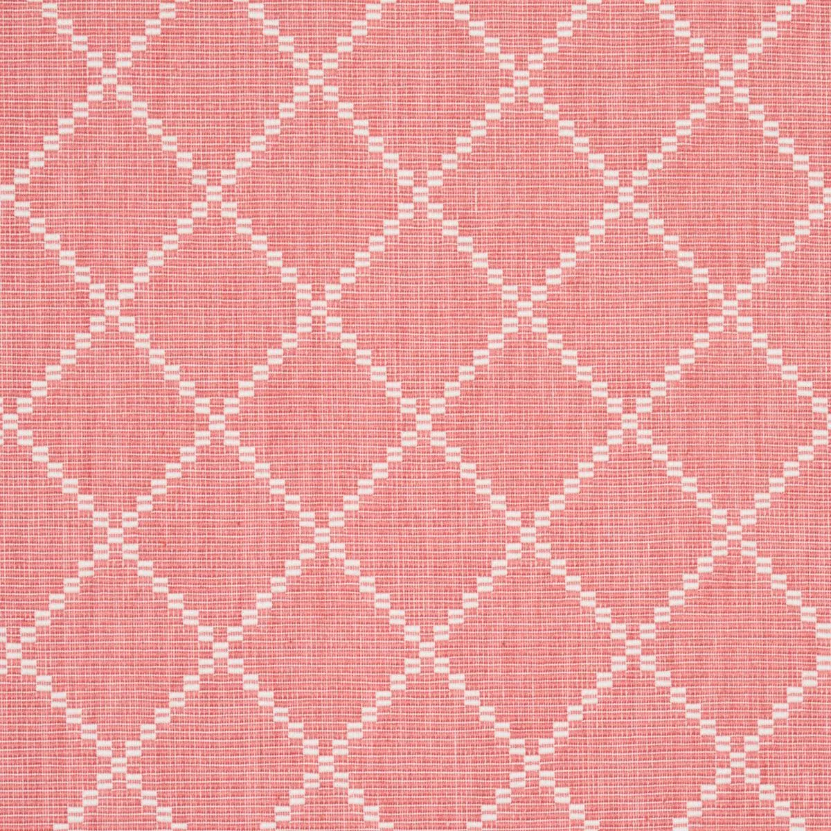 Schumacher 87172 Liam Coral fabric swatch