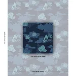 Schumacher 85502 Lian Dream Bleu fabric swatch