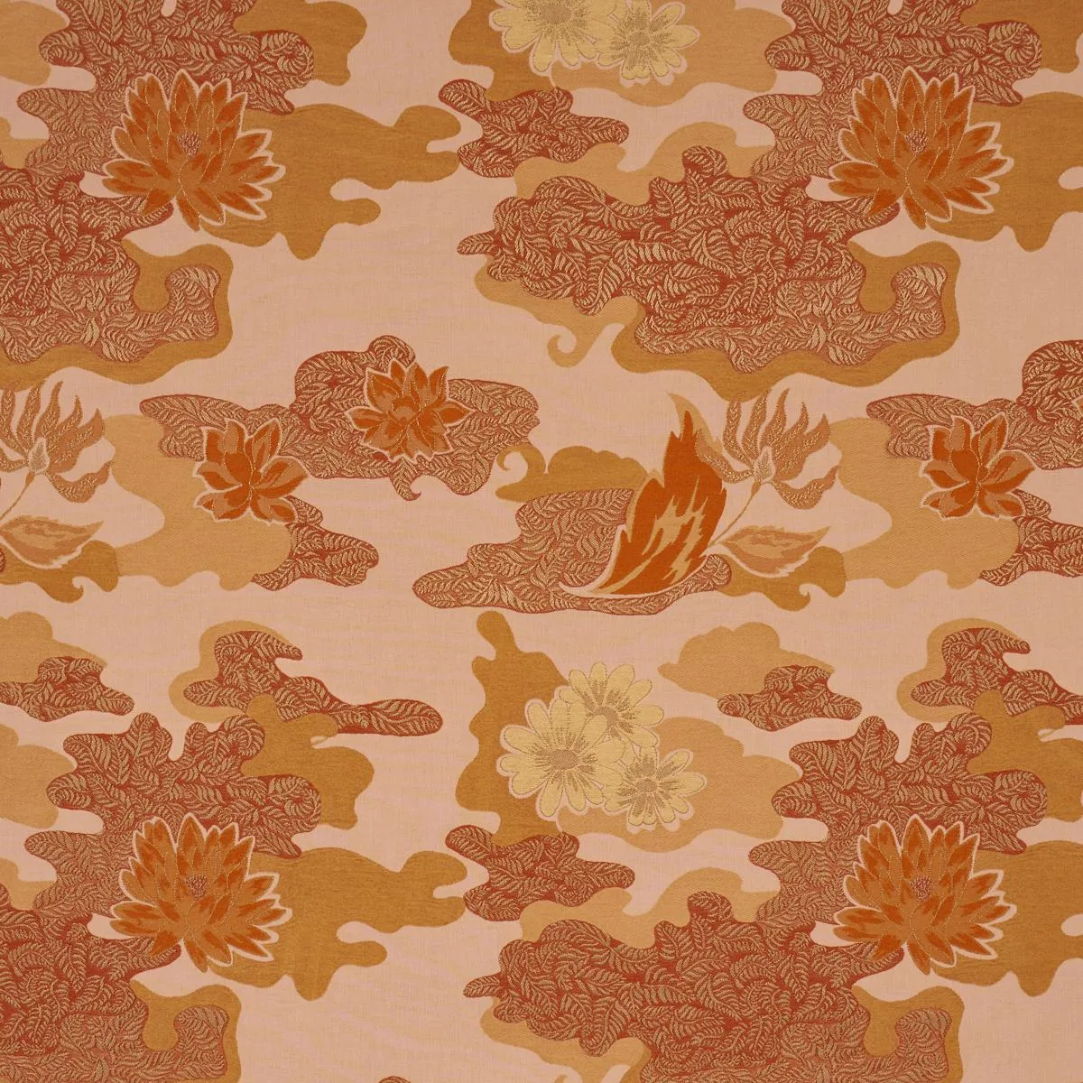 Schumacher 85501 Lian Dream Coral fabric swatch