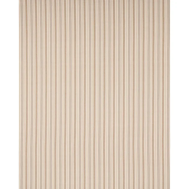 Schumacher 81441 Lightfoot Stripe Coffee fabric swatch