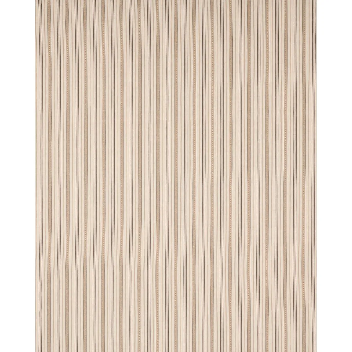 Schumacher 81441 Lightfoot Stripe Coffee fabric swatch