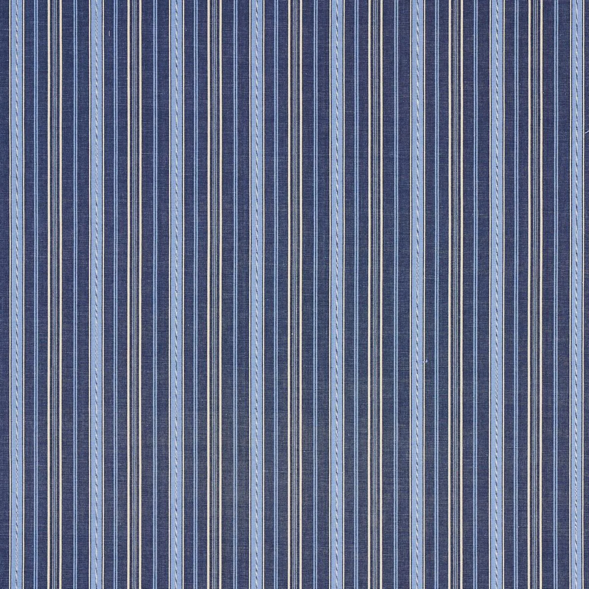 Schumacher 81440 Lightfoot Stripe Delft fabric swatch