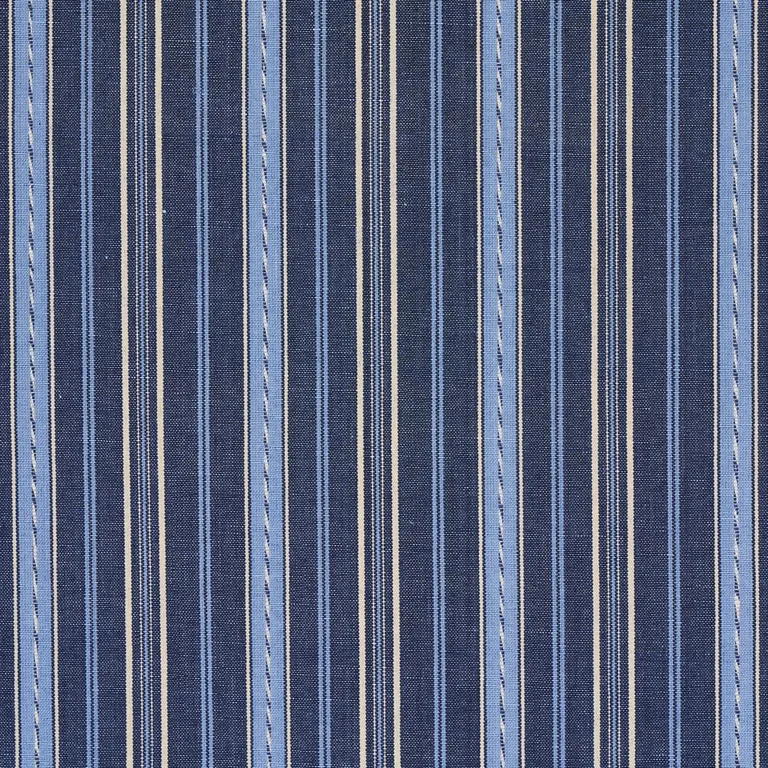 Schumacher 81440 Lightfoot Stripe Delft fabric swatch