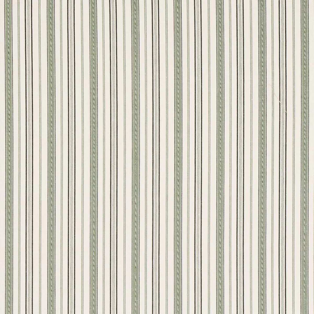 Schumacher 81442 Lightfoot Stripe Moss fabric swatch