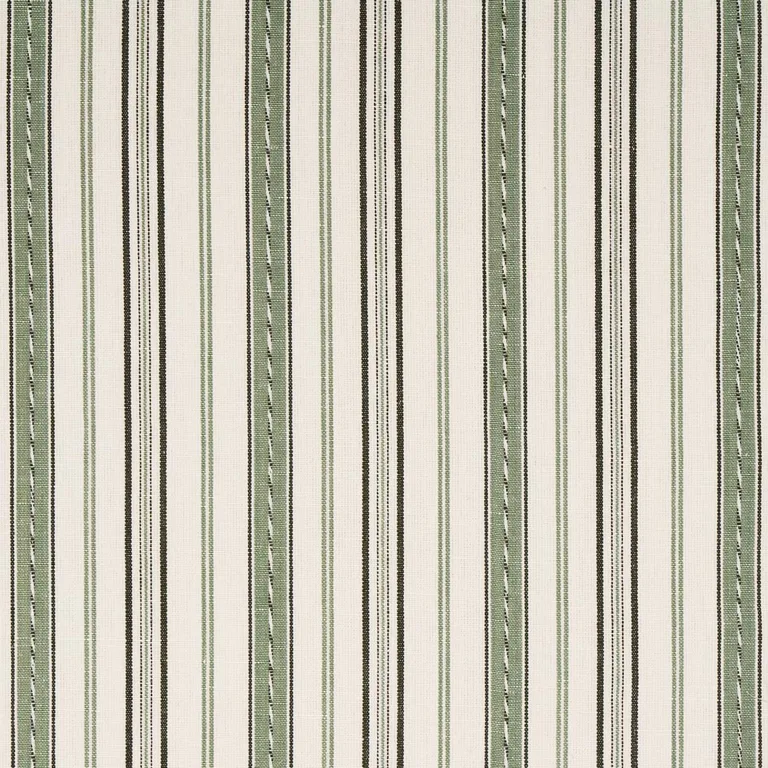 Schumacher 81442 Lightfoot Stripe Moss fabric swatch