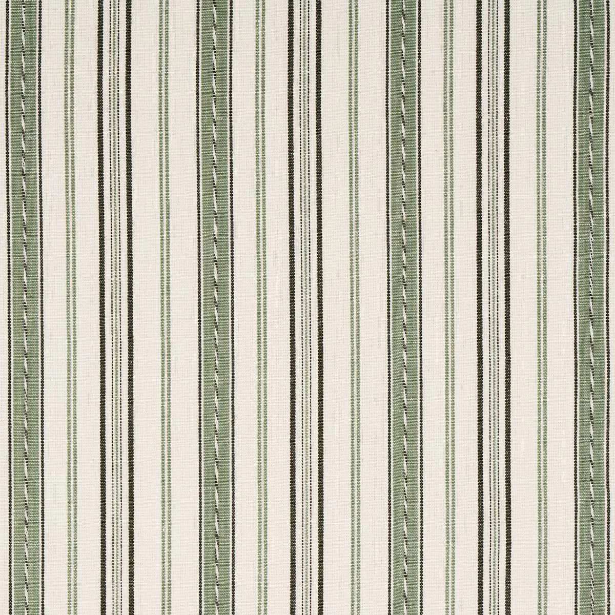Schumacher 81442 Lightfoot Stripe Moss fabric swatch