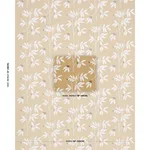 Schumacher 80434 Lilla Embroidery Ochre fabric swatch