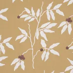 Schumacher 80434 Lilla Embroidery Ochre fabric swatch