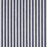 Schumacher 80491 Lilly Stripe High Performance Linen Navy & Ivory fabric swatch