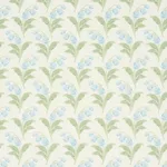 Schumacher 182141 Lily Of The Valley Indoor/Outdoor Bluebell fabric swatch