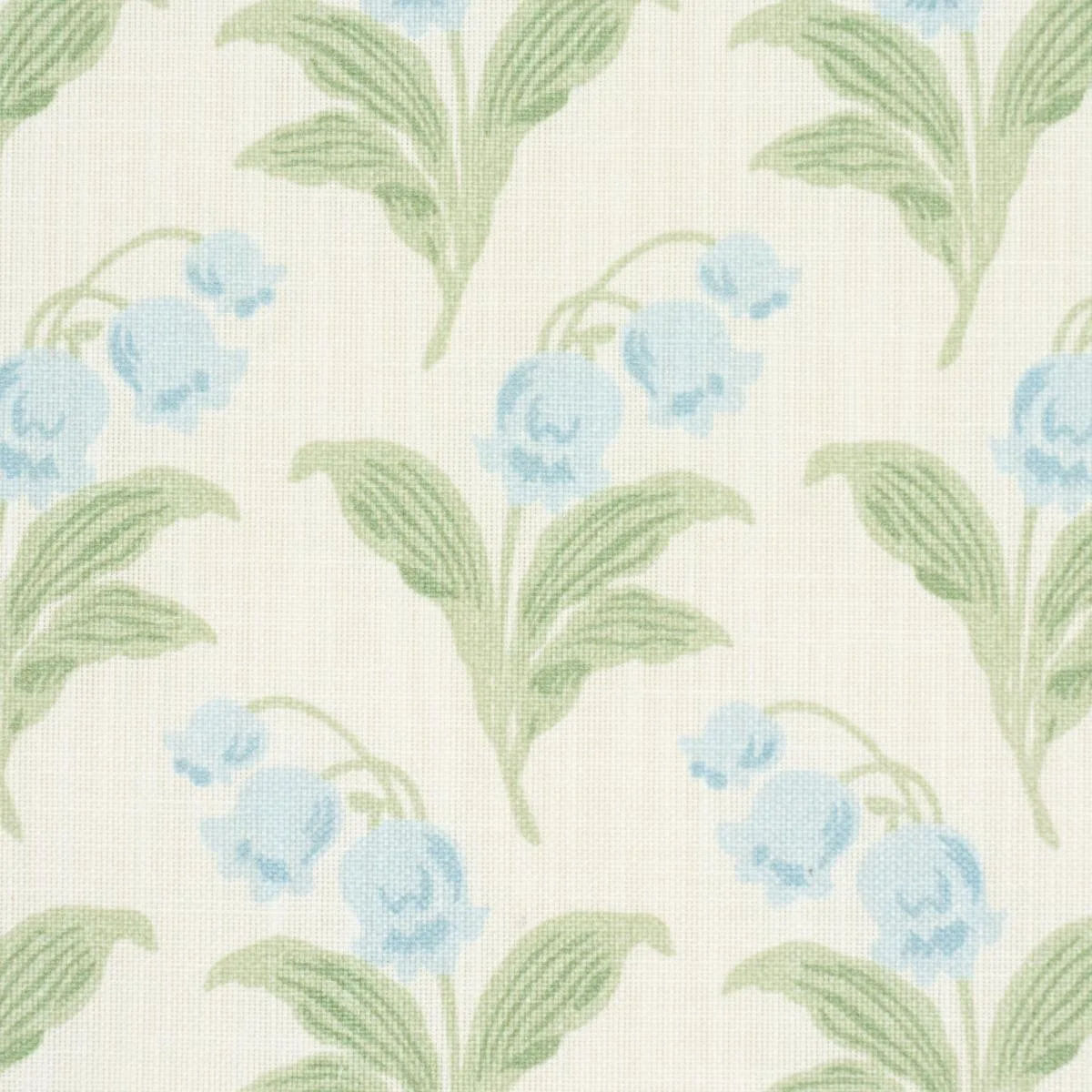 Schumacher 182141 Lily Of The Valley Indoor/Outdoor Bluebell fabric swatch