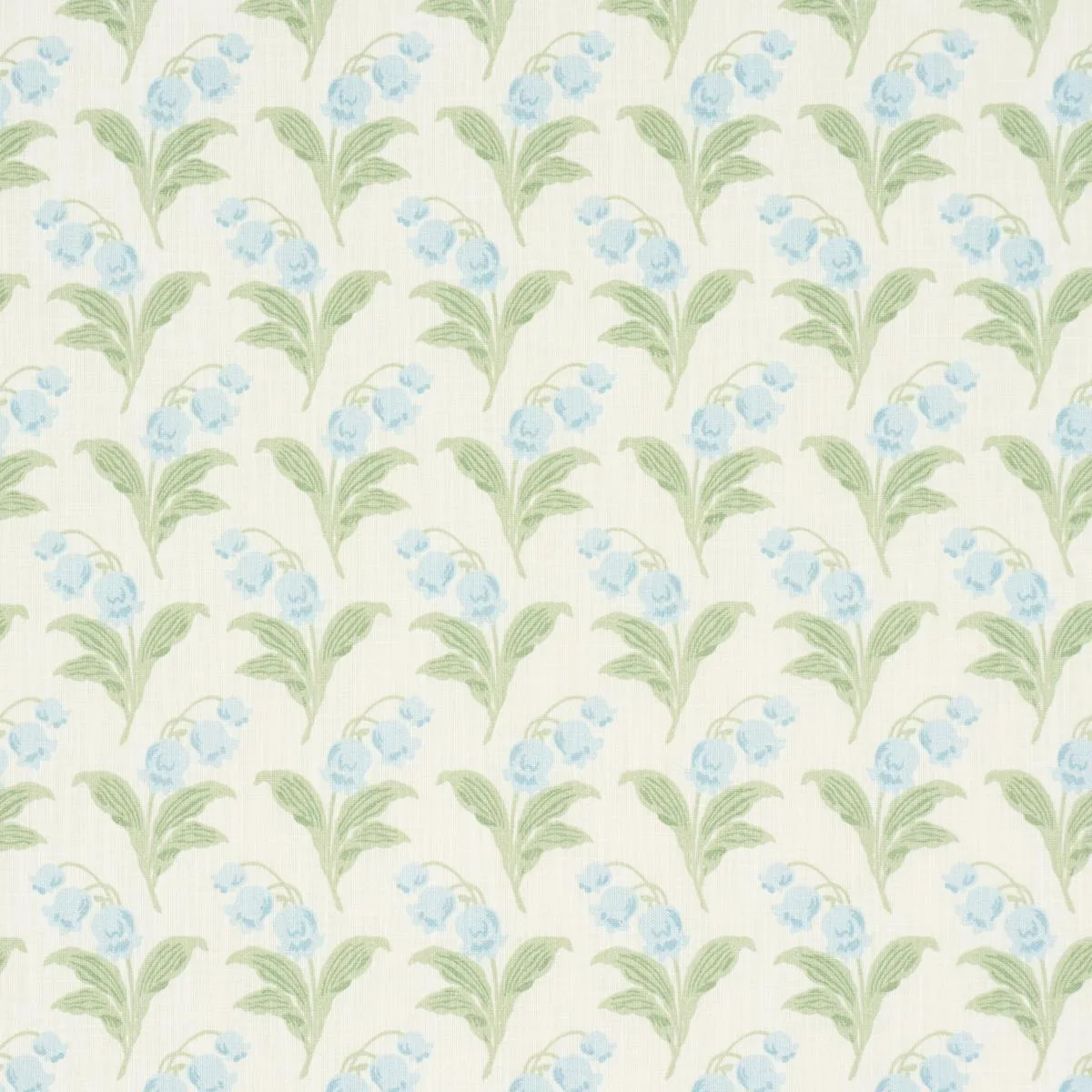 Schumacher 182141 Lily Of The Valley Indoor/Outdoor Bluebell fabric swatch