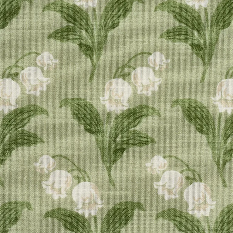 Schumacher 182140 Lily Of The Valley Indoor/Outdoor Moss fabric swatch