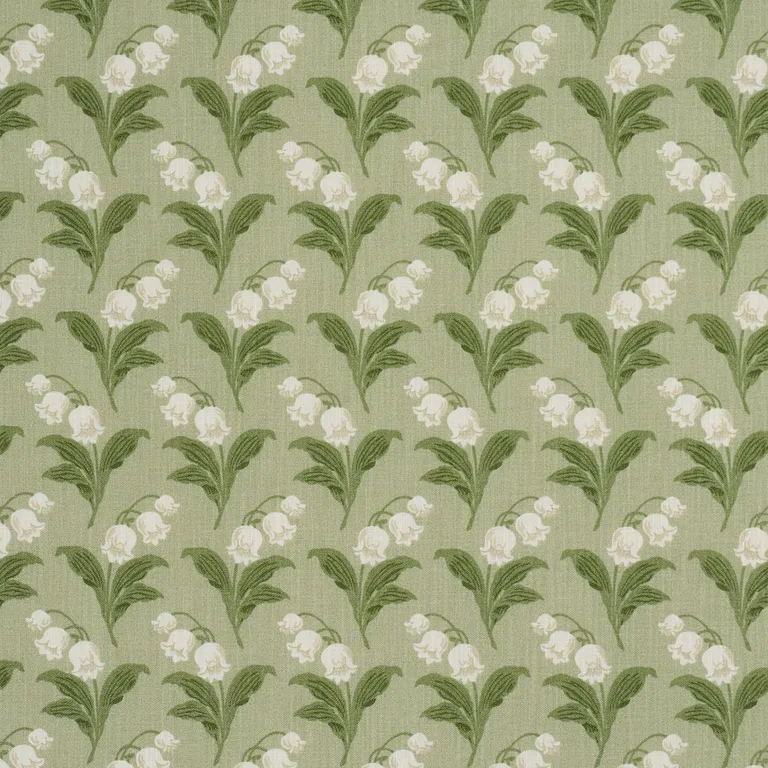 Schumacher 182140 Lily Of The Valley Indoor/Outdoor Moss fabric swatch