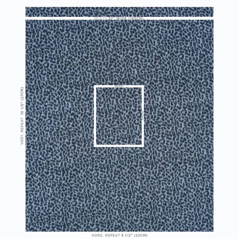 Schumacher 78961 Lilya Leopard Grey fabric swatch