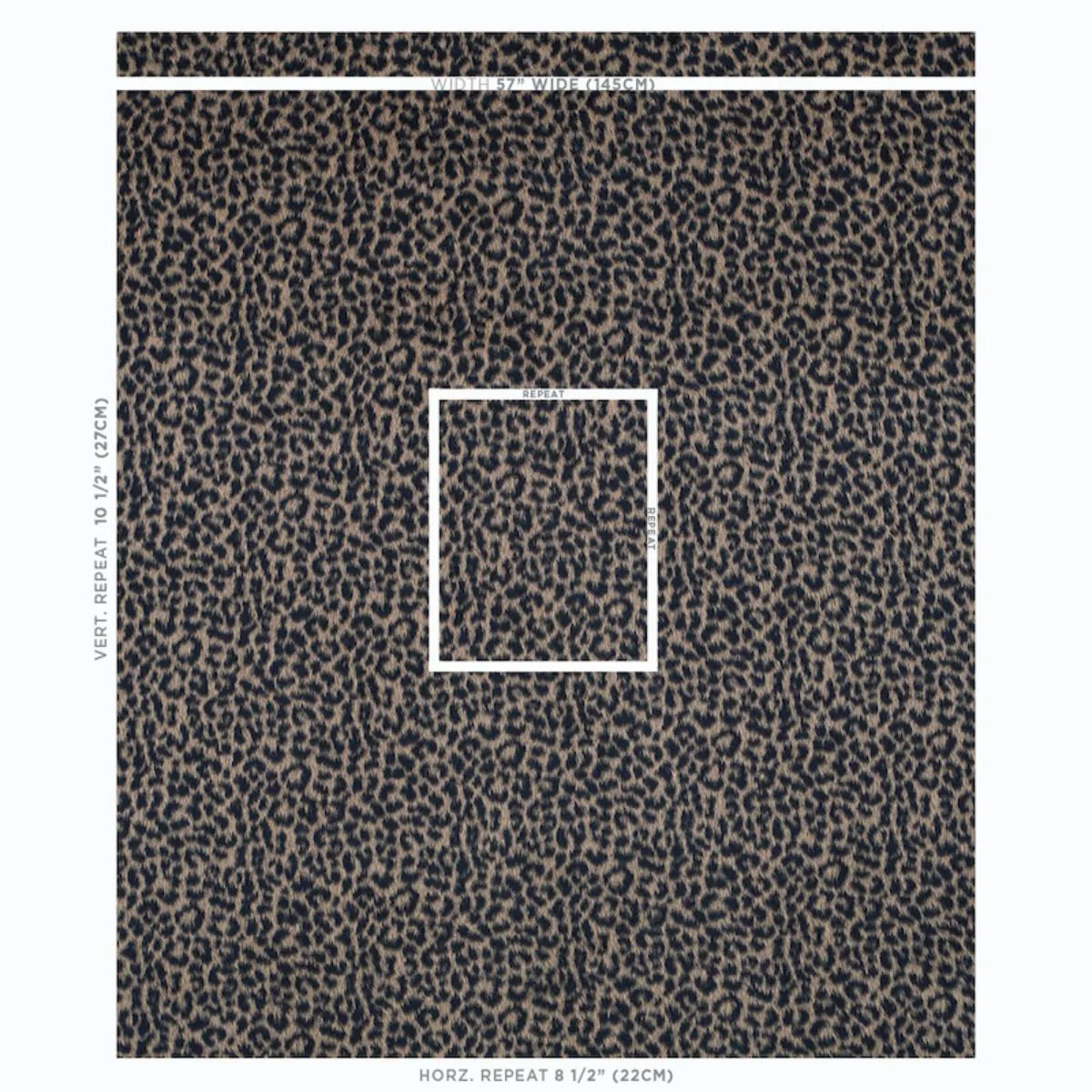 Schumacher 78960 Lilya Leopard Natural fabric swatch
