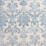 Schumacher 82160 Limbourg Damask Velvet Sky fabric swatch