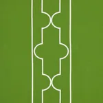 Schumacher 73070 Limitless Lattice Leaf fabric swatch