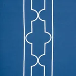 Schumacher 73073 Limitless Lattice Royal fabric swatch