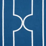 Schumacher 73073 Limitless Lattice Royal fabric swatch
