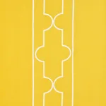 Schumacher 73072 Limitless Lattice Yellow fabric swatch