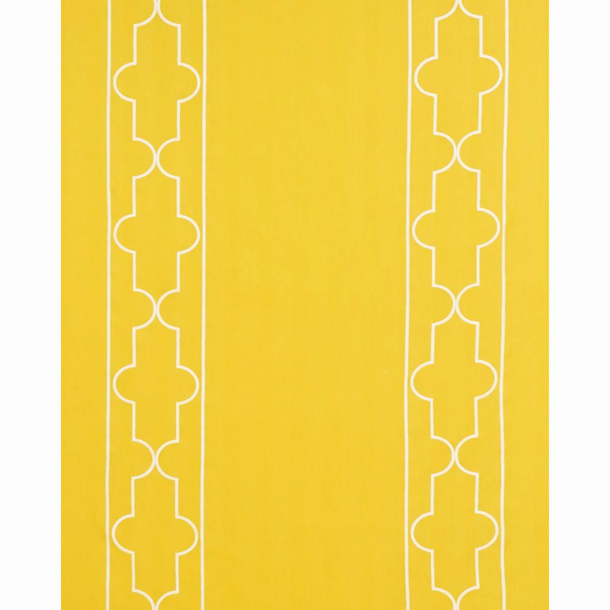Schumacher 73072 Limitless Lattice Yellow fabric swatch