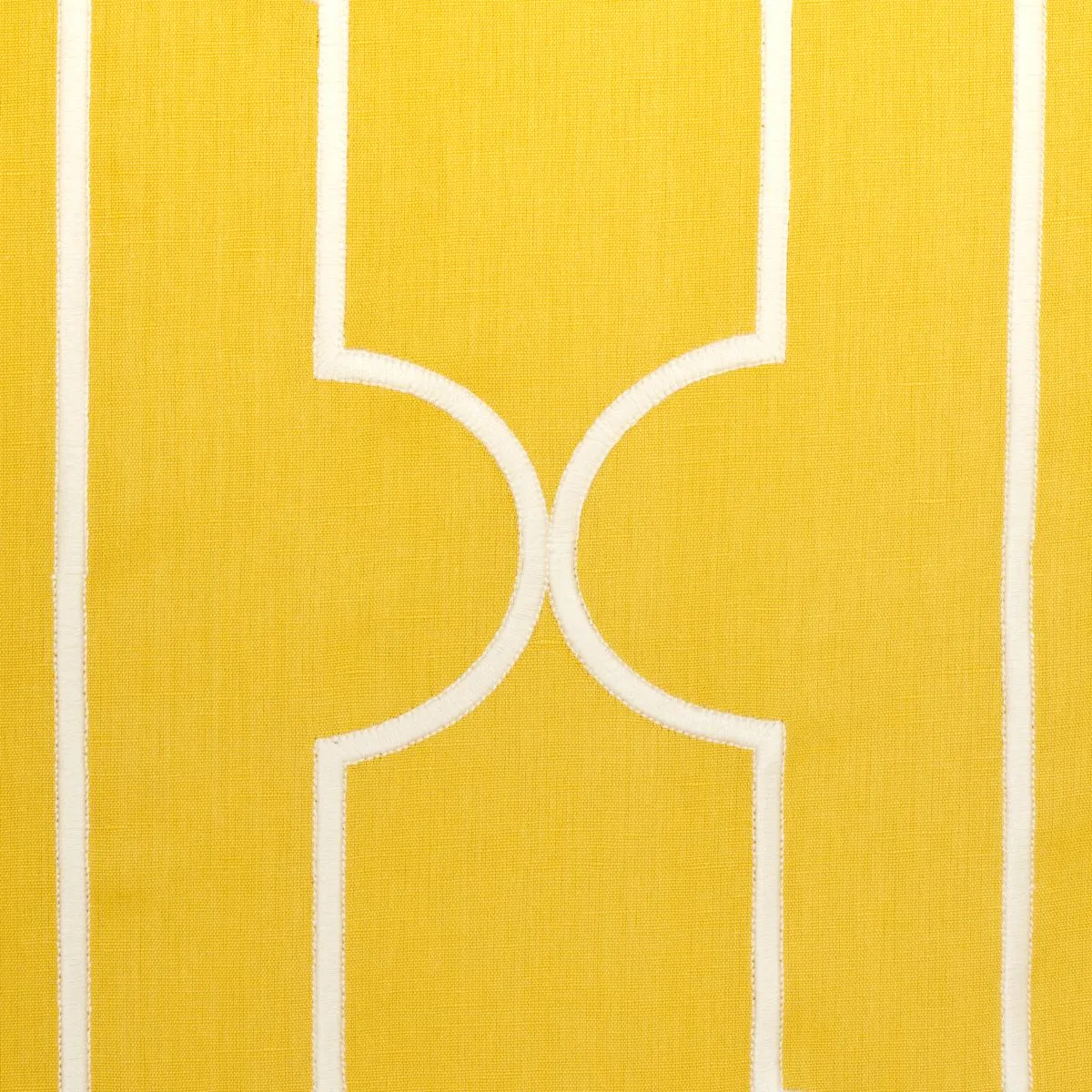 Schumacher 73072 Limitless Lattice Yellow fabric swatch
