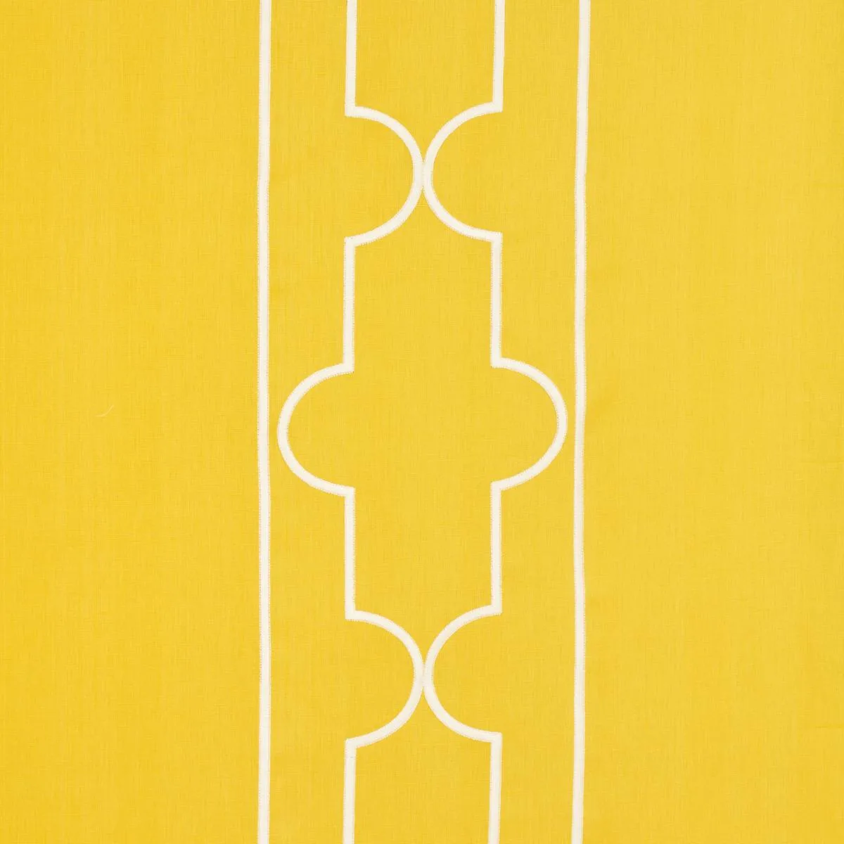 Schumacher 73072 Limitless Lattice Yellow fabric swatch