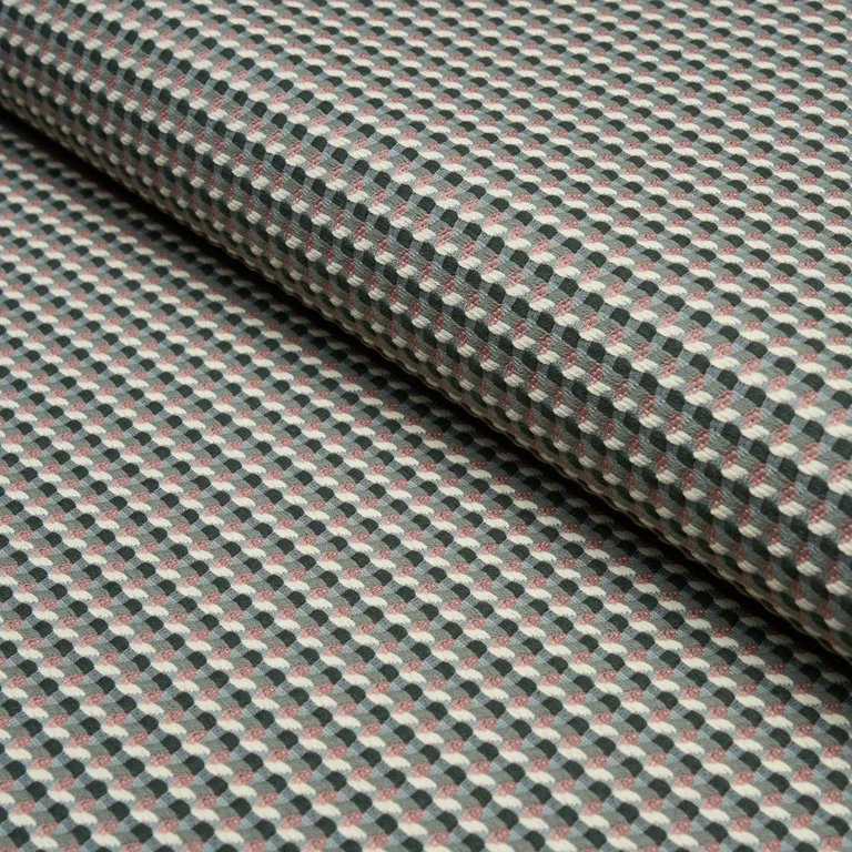 Schumacher 87291 Limon Weave Forest fabric swatch