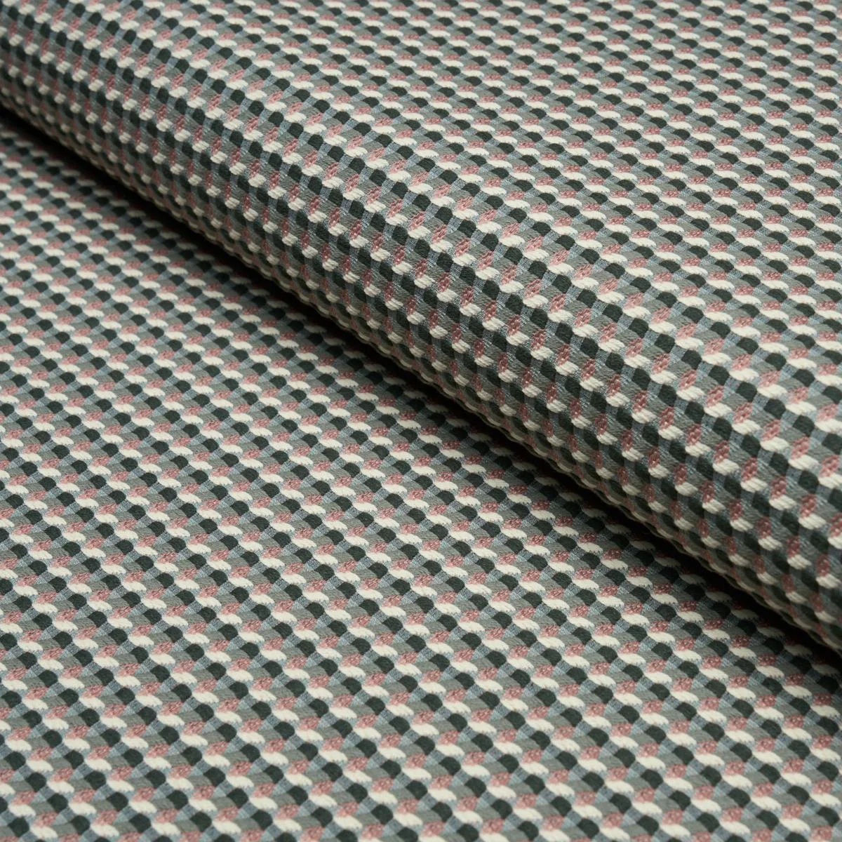 Schumacher 87291 Limon Weave Forest fabric swatch