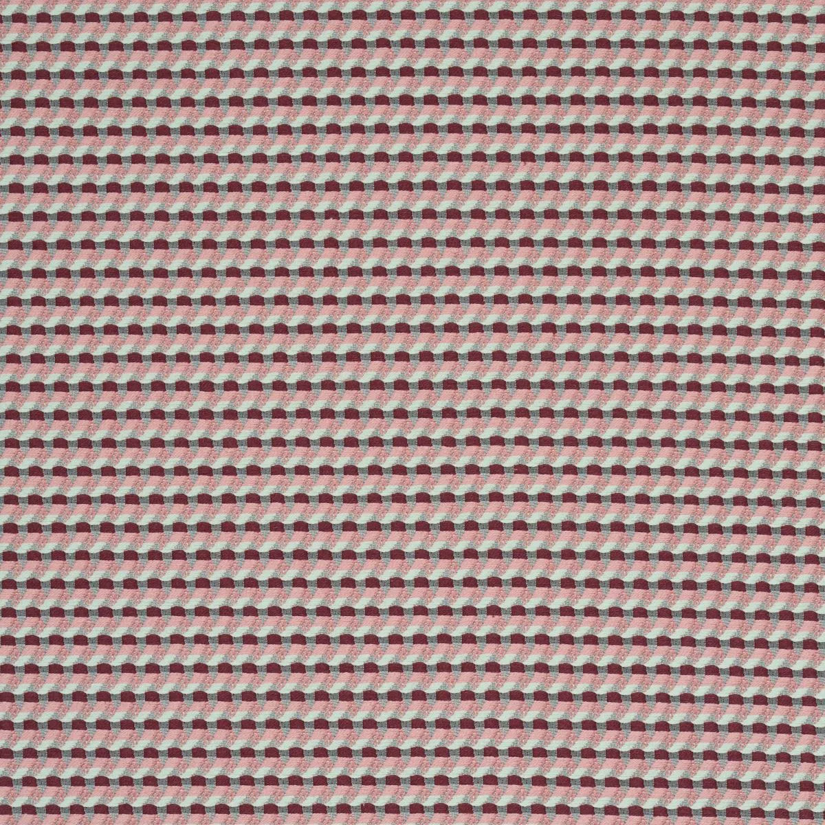 Schumacher 87290 Limon Weave Raspberry fabric swatch