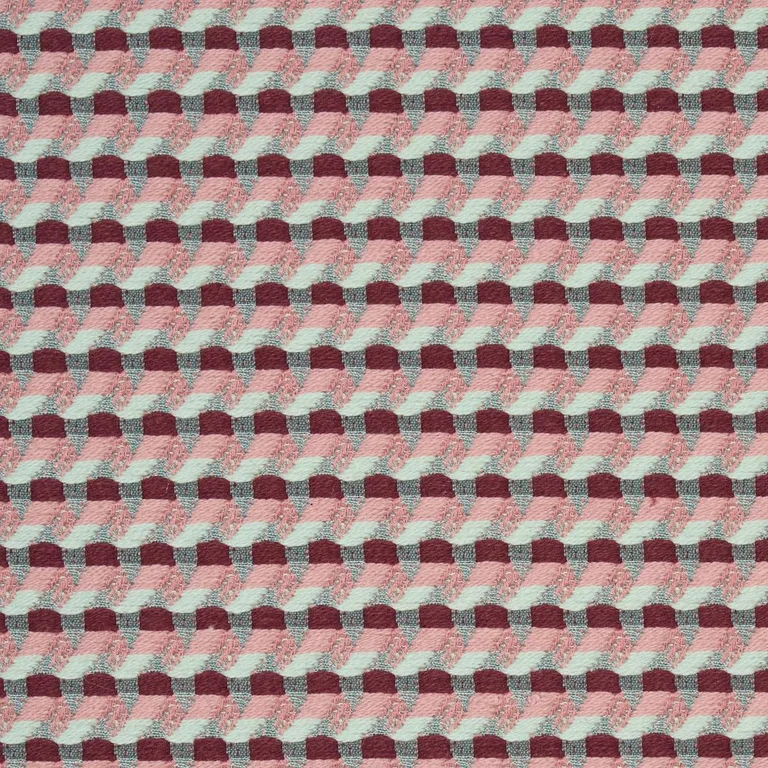 Schumacher 87290 Limon Weave Raspberry fabric swatch
