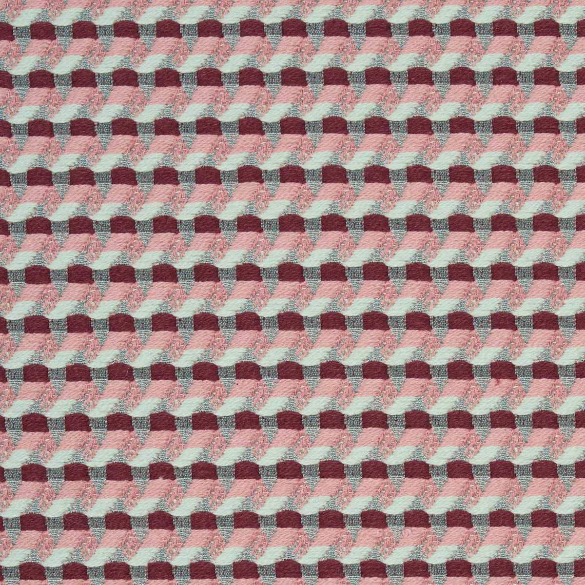 Schumacher 87290 Limon Weave Raspberry fabric swatch