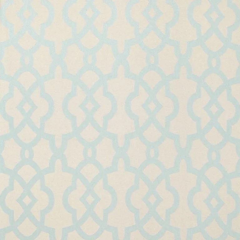 Schumacher 66420 Lincent Weave Aqua fabric swatch