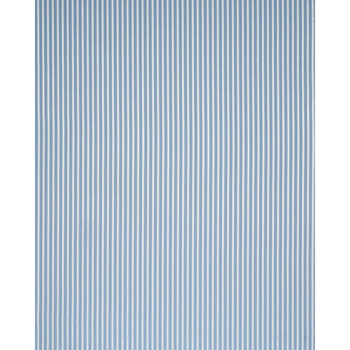 Schumacher 85760 Lincoln Small Stripe Blue fabric swatch