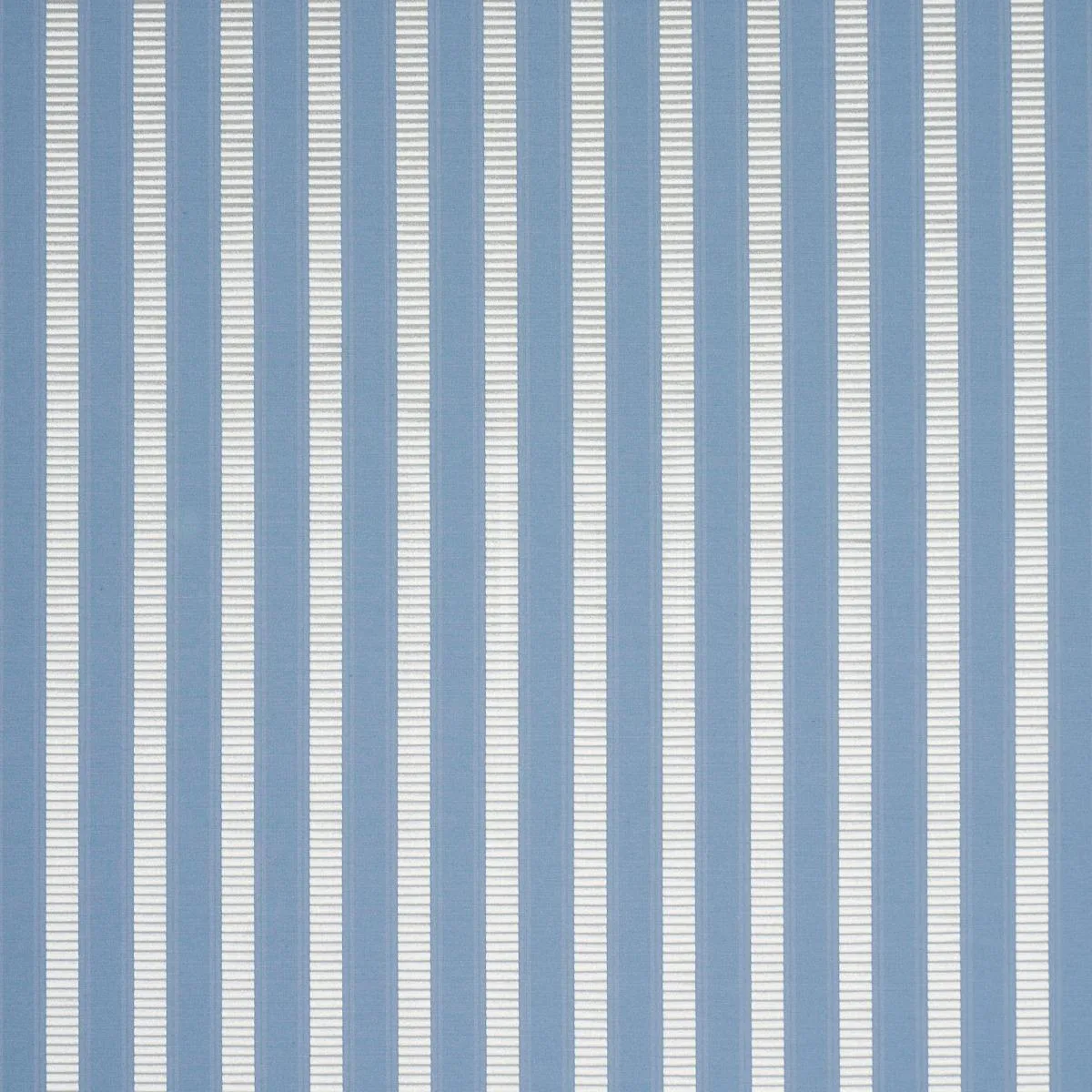 Schumacher 85760 Lincoln Small Stripe Blue fabric swatch