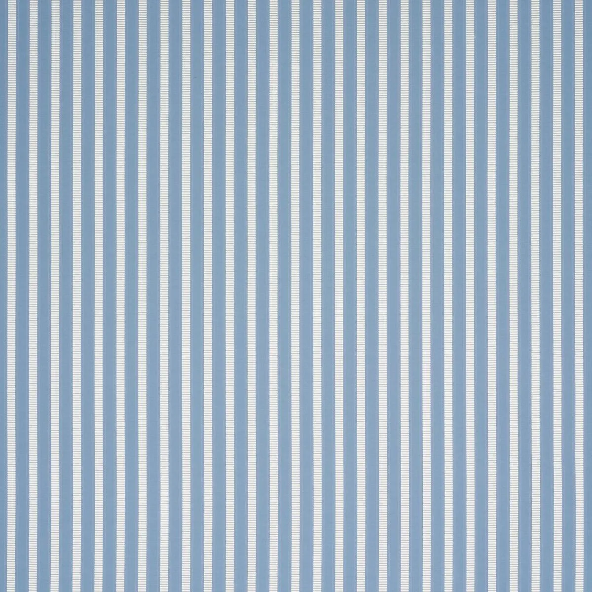 Schumacher 85760 Lincoln Small Stripe Blue fabric swatch