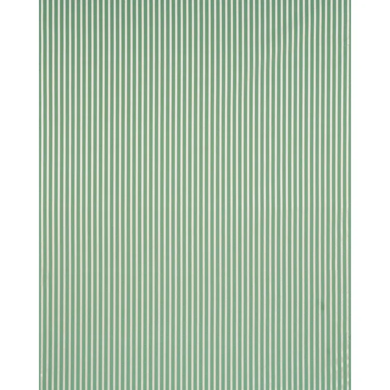 Schumacher 85762 Lincoln Small Stripe Green fabric swatch