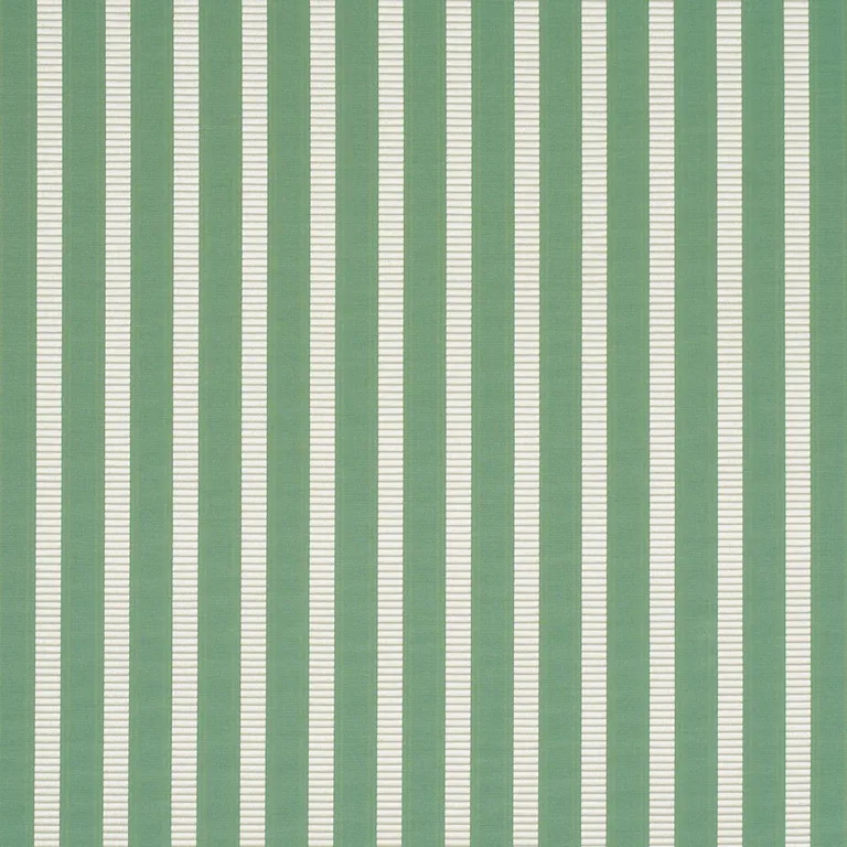 Schumacher 85762 Lincoln Small Stripe Green fabric swatch