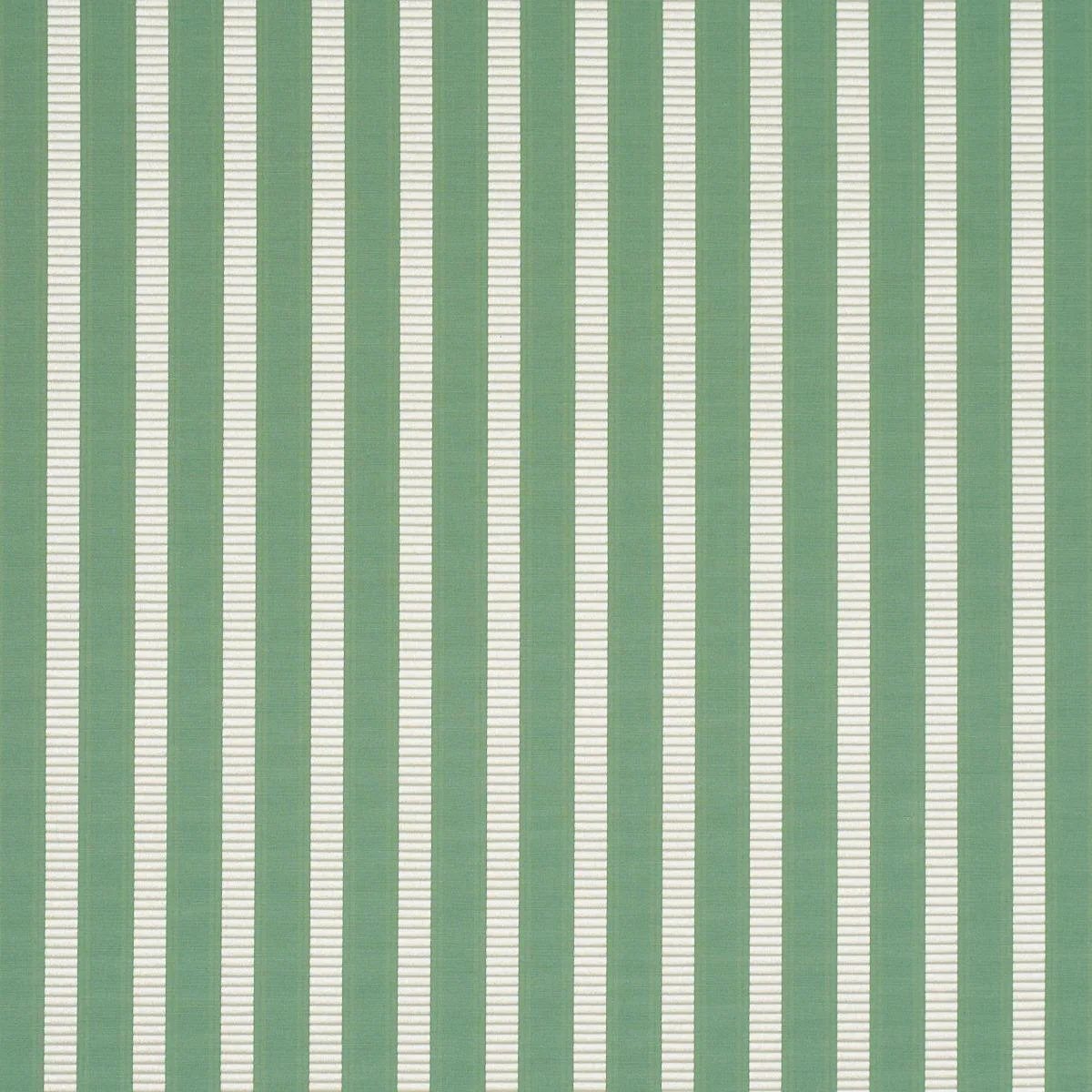 Schumacher 85762 Lincoln Small Stripe Green fabric swatch